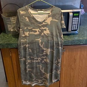 Size M Camo T Shirt dress